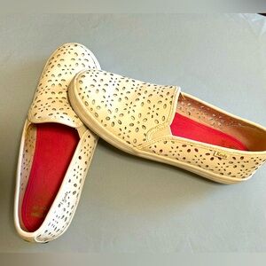 KATE SPADE × KEDS girl's Double Decker leather slip on sneaker